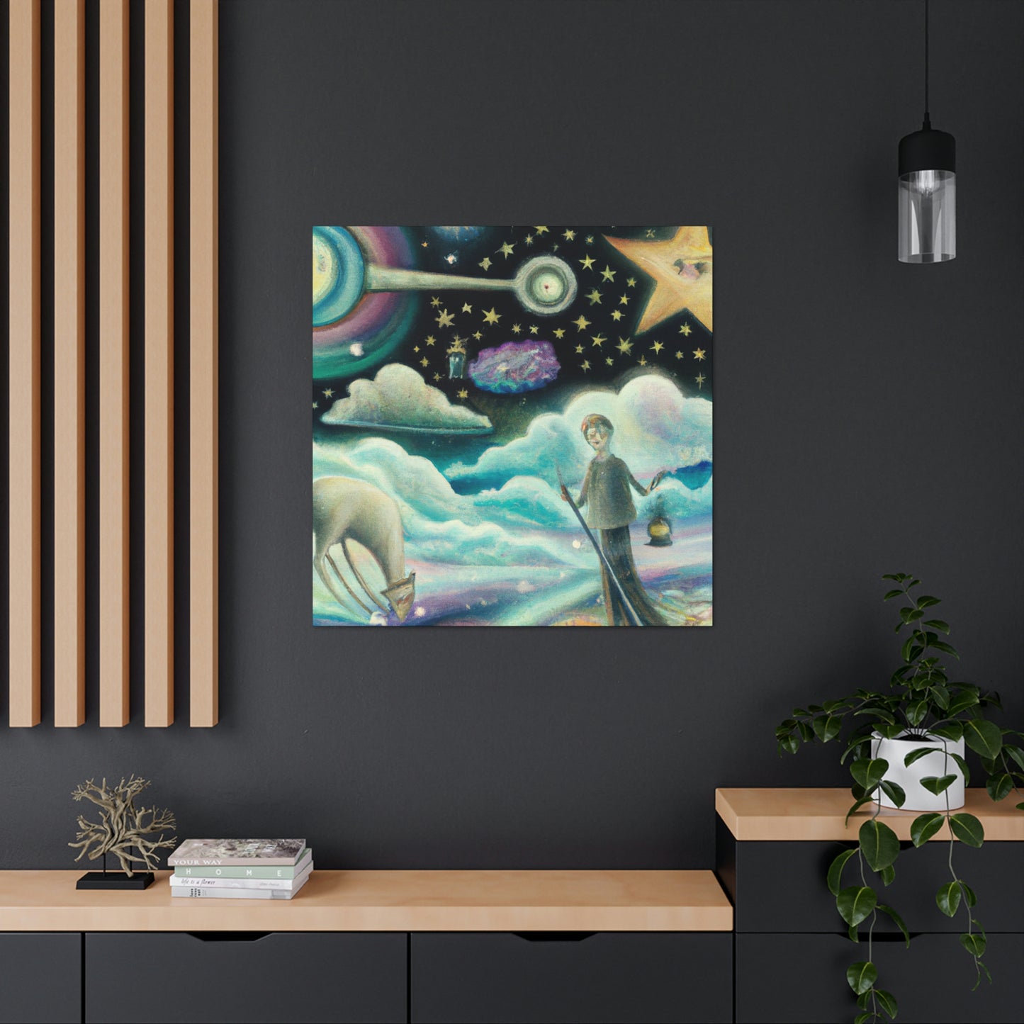 "Ein Meer aus Diamanten in der Nacht" - The Alien Canva