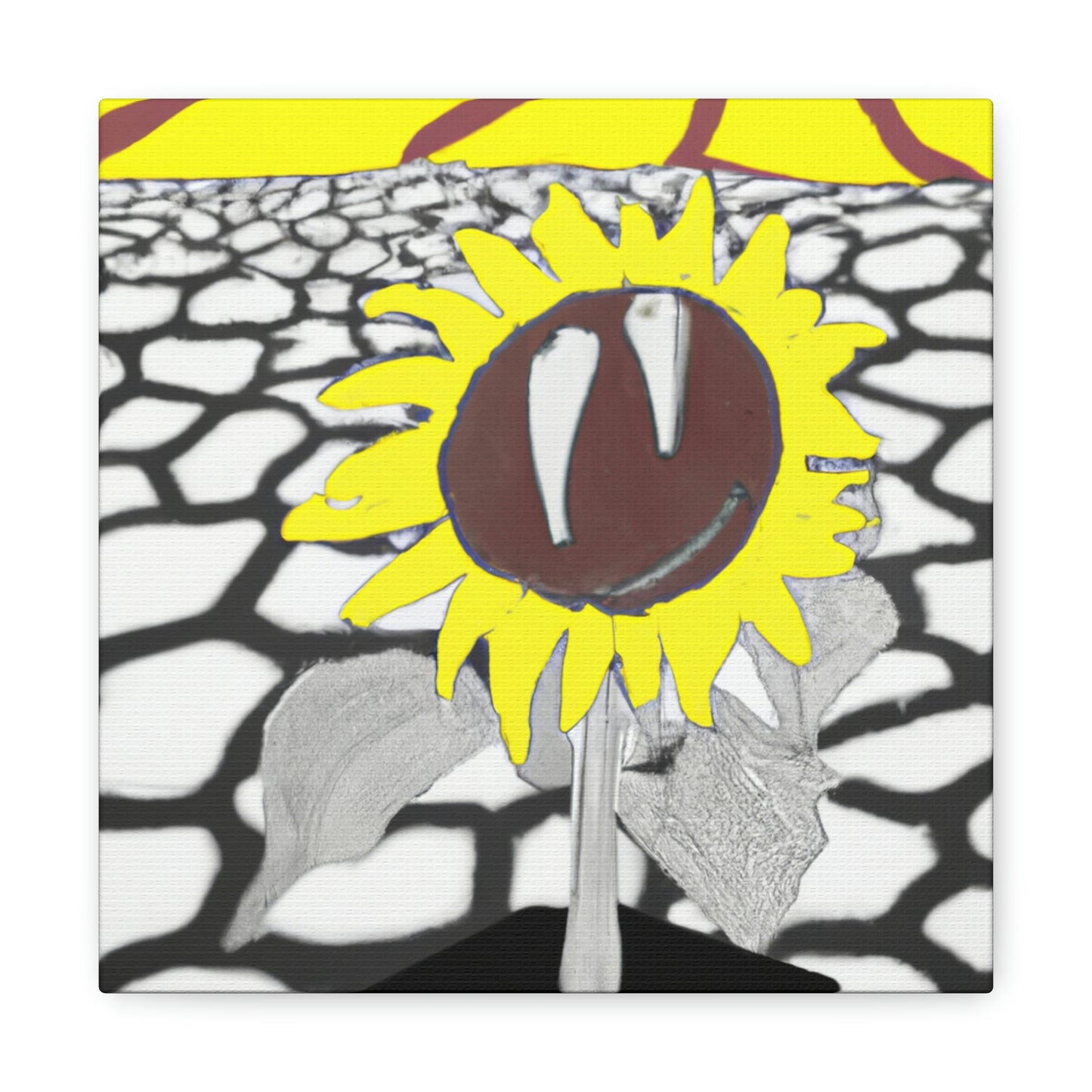 "A Sunflower Withering on a Parched Field" - The Alien Canva