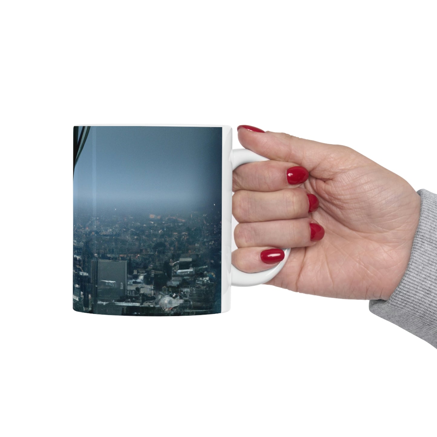 "A Distant Spark: An Alien's Search for Sanctuary in the City." - The Alien Ceramic Mug 11 oz