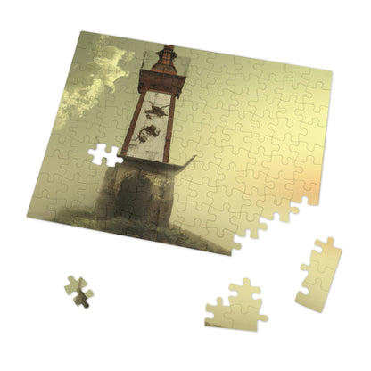 "Ghostly Beacon in the Fog" - The Alien Jigsaw Puzzle