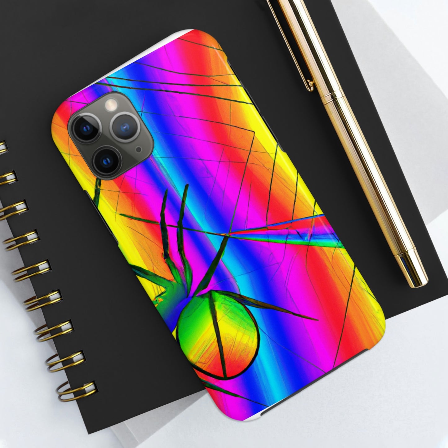 "A Spinnerette's Prismatic Web" - The Alien Tough Phone Cases