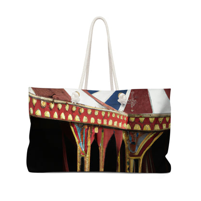 "The Adventures of a Sly Fox at the Abandoned Carnival" - The Alien Weekender Bag #nft