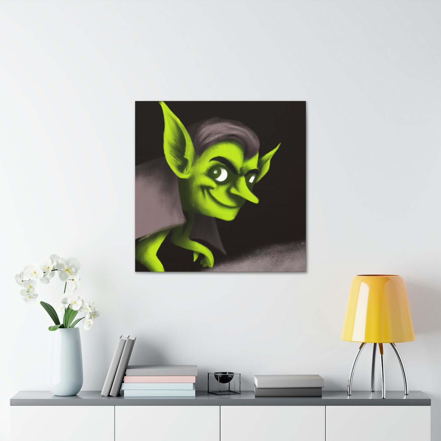 "The Mysterious Goblin in the Shadows" - The Alien Canva