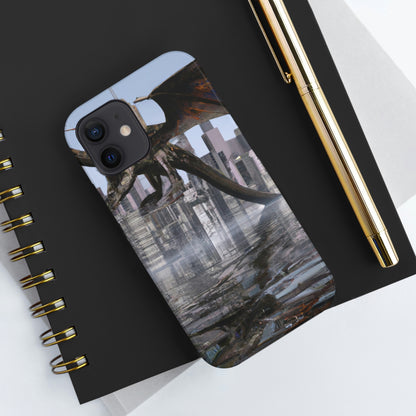 "Ascending the Deluge: A Dragon's Soaring Journey." - The Alien Tough Phone Cases