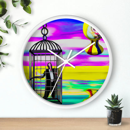 "Una prisión de colores brillantes" - El reloj de pared alienígena