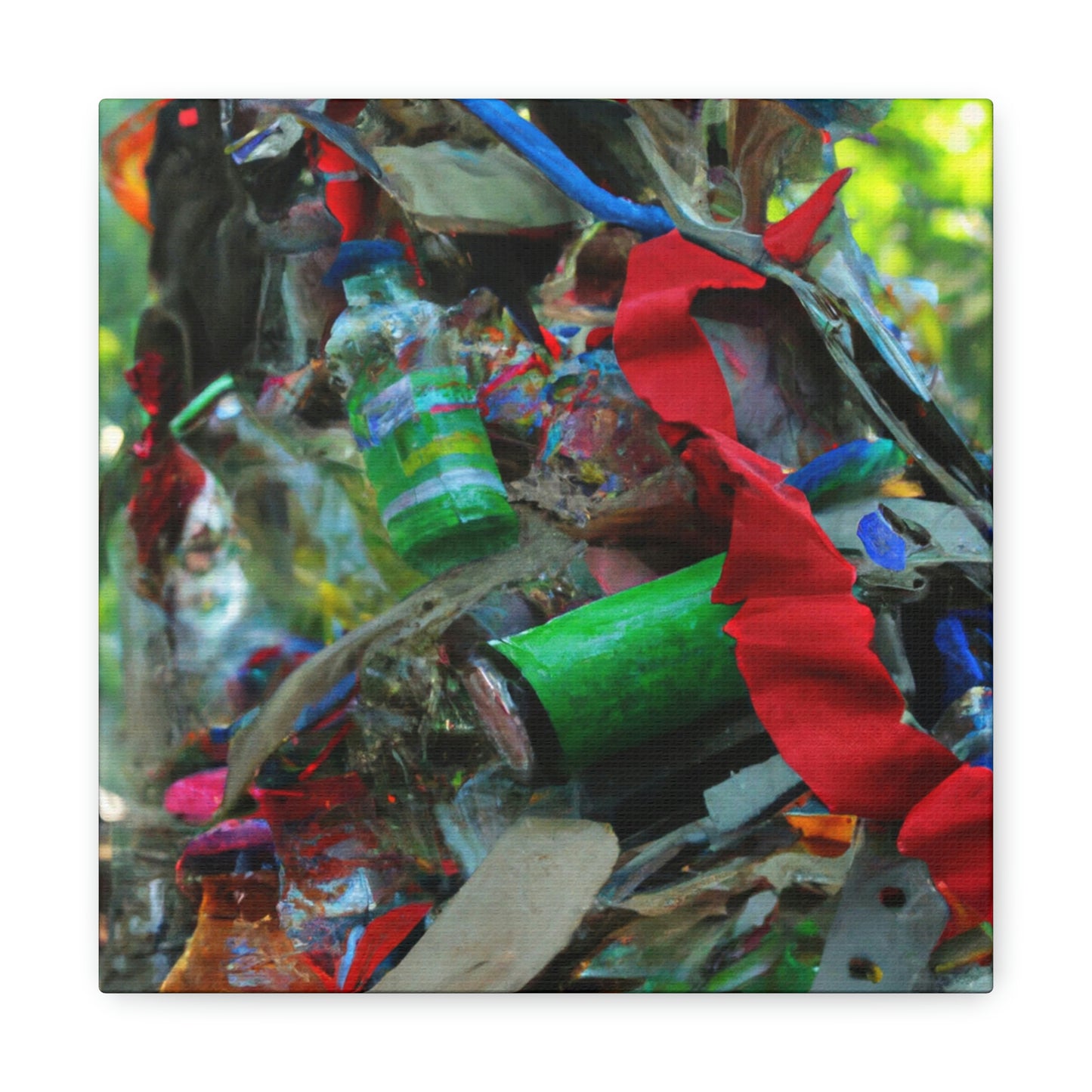 „My Life Recycled: A Reflection of Memories“ – Leinwand