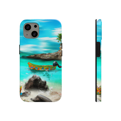 "Caribbean Fiesta on the Beach - A Digital Exploration of Mexican Culture" - The Alien Tough Phone Cases