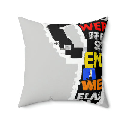 Superhero Word Pop Art - The Alien Square Pillow