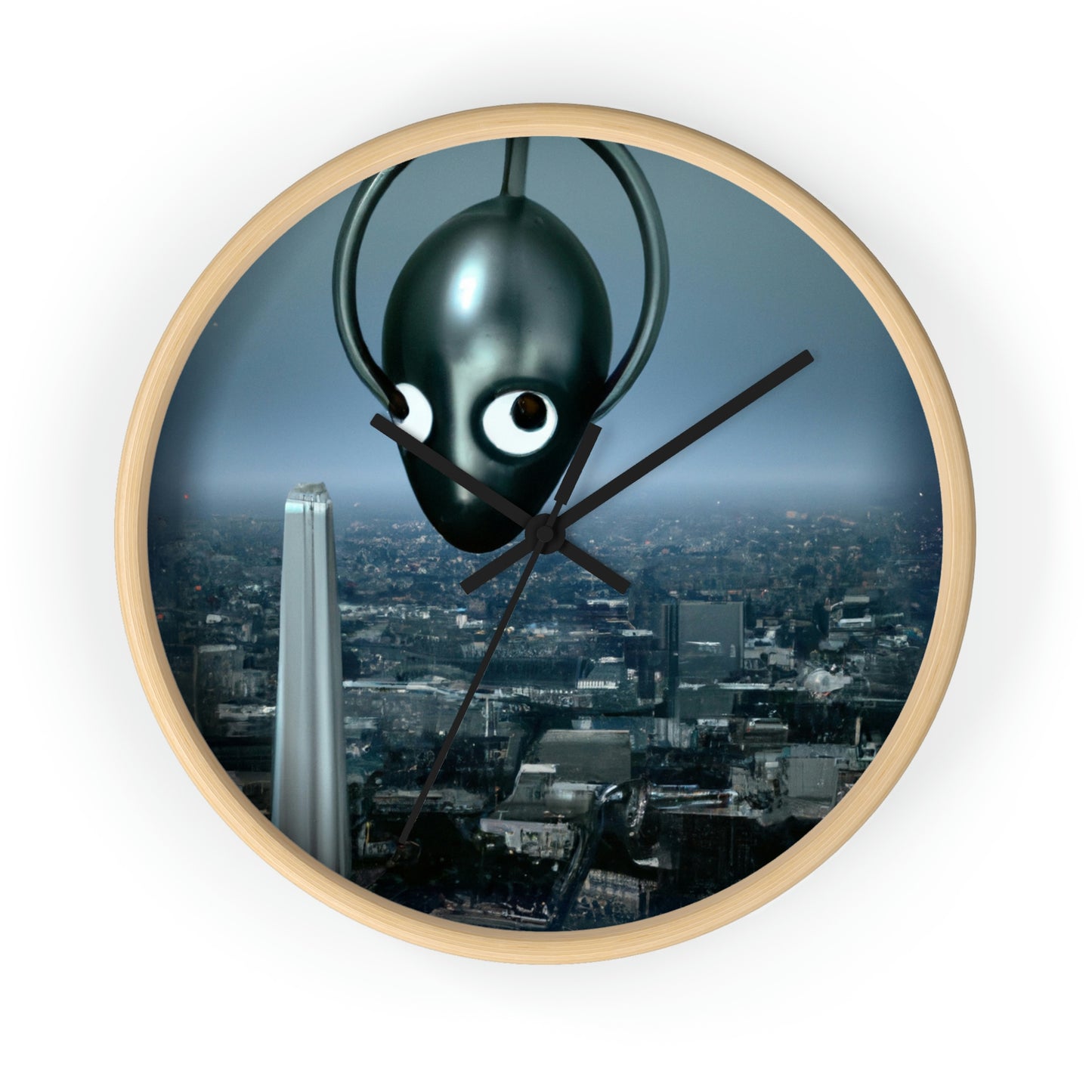 "A Distant Spark: An Alien's Search for Sanctuary in the City." - The Alien Wall Clock