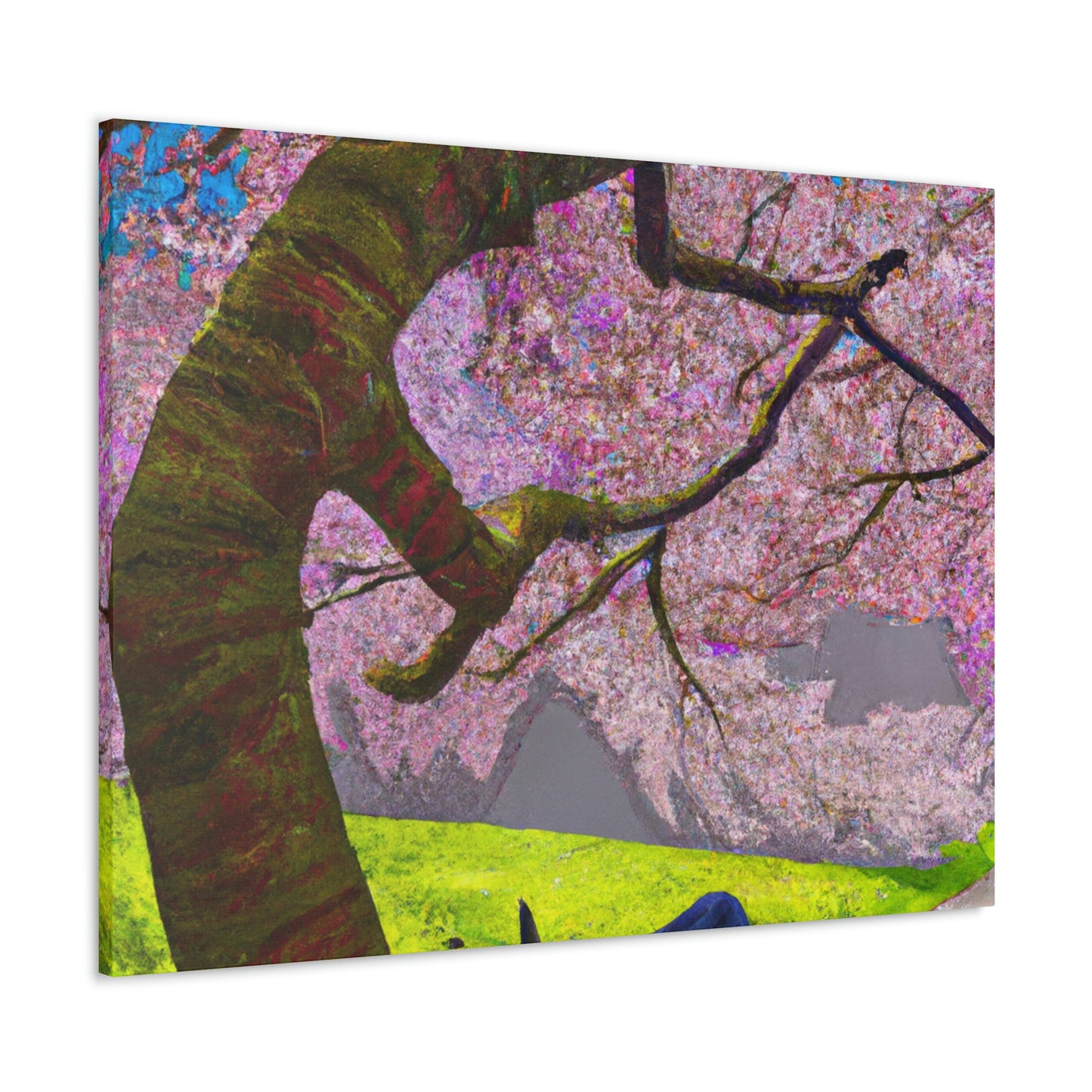 "A Moment of Calm Beneath the Cherry Blossoms" - The Alien Canva