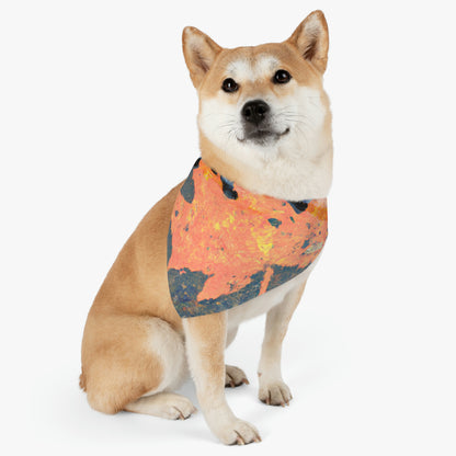 "Reflejos de otoño" - El collar de bandana para mascotas alienígenas