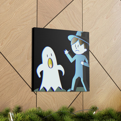 "The Odd Couple: A Shy Night Watchman and a Loud Ghost" - The Alien Canva