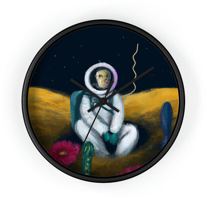 "Alone in the Dark: A Solitary Astronaut's Survival" - The Alien Wall Clock