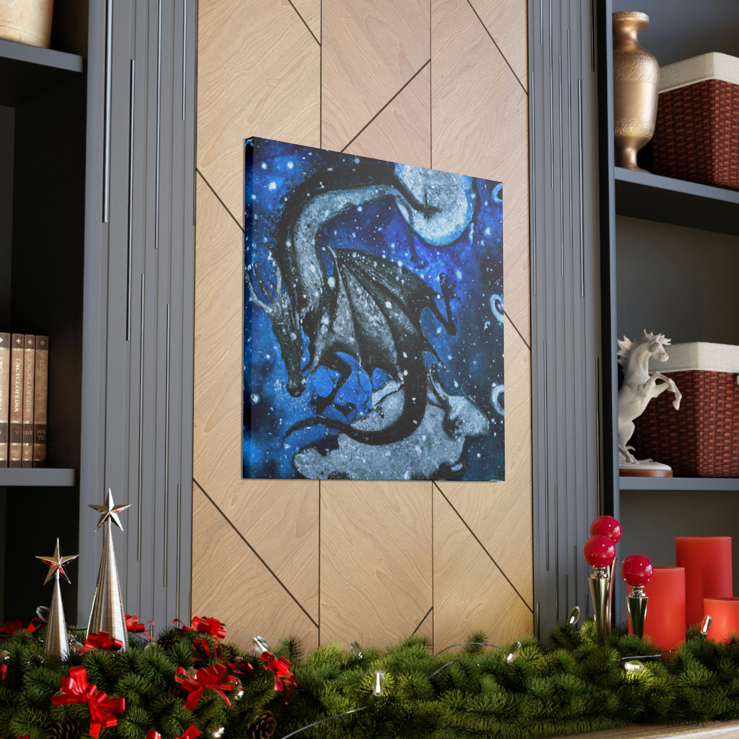 "Frosted Moonlight Dragon" - The Alien Canva