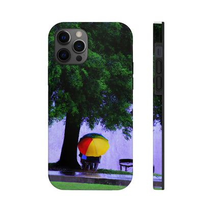 "Beneath the Rainy Sky." - The Alien Tough Phone Cases