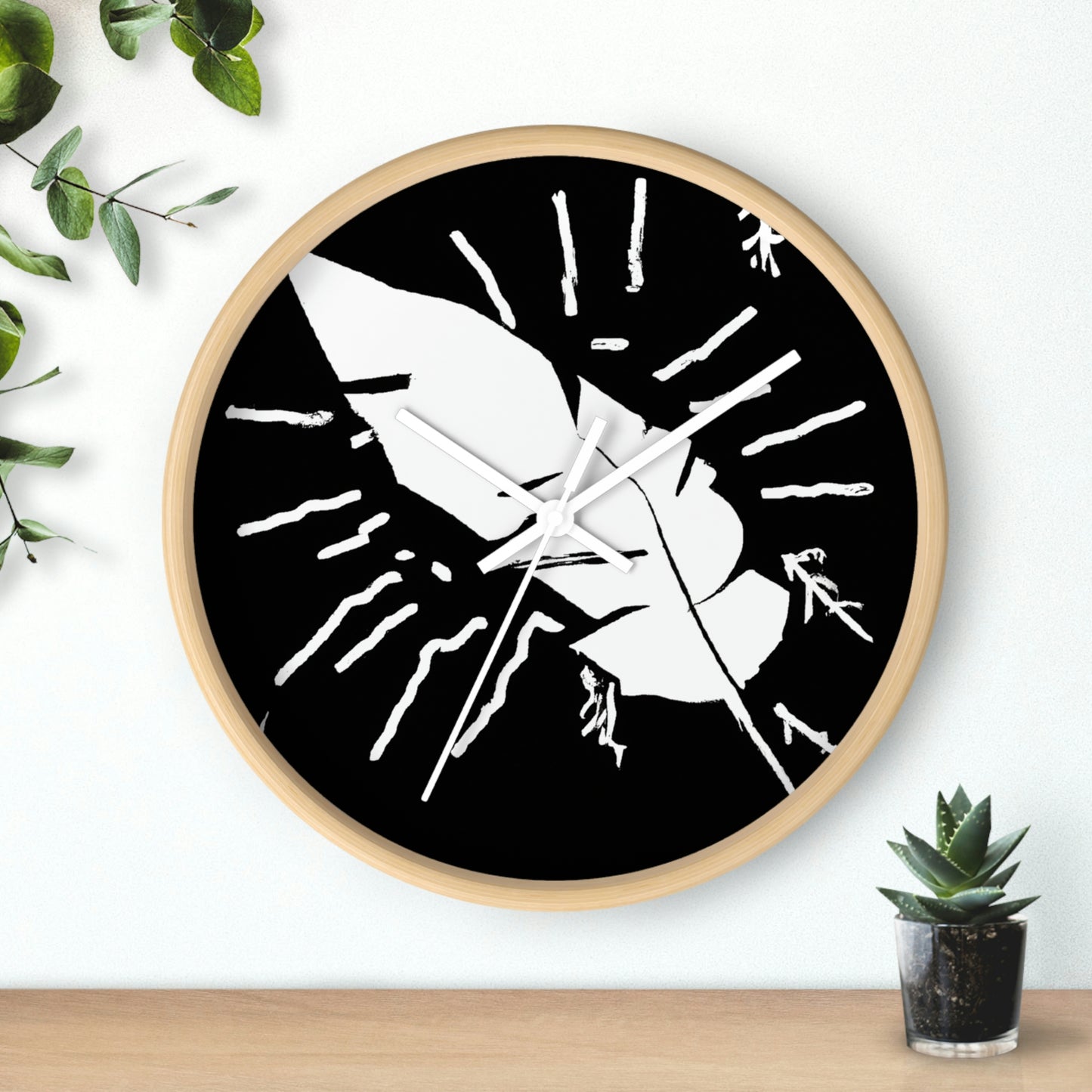 Lost in the Shadows: The White Feather's Journey - The Alien Wall Clock