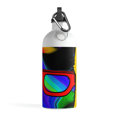 "Cool Cat in Sunglasses" - The Alien Stainless Steel Water Bottle