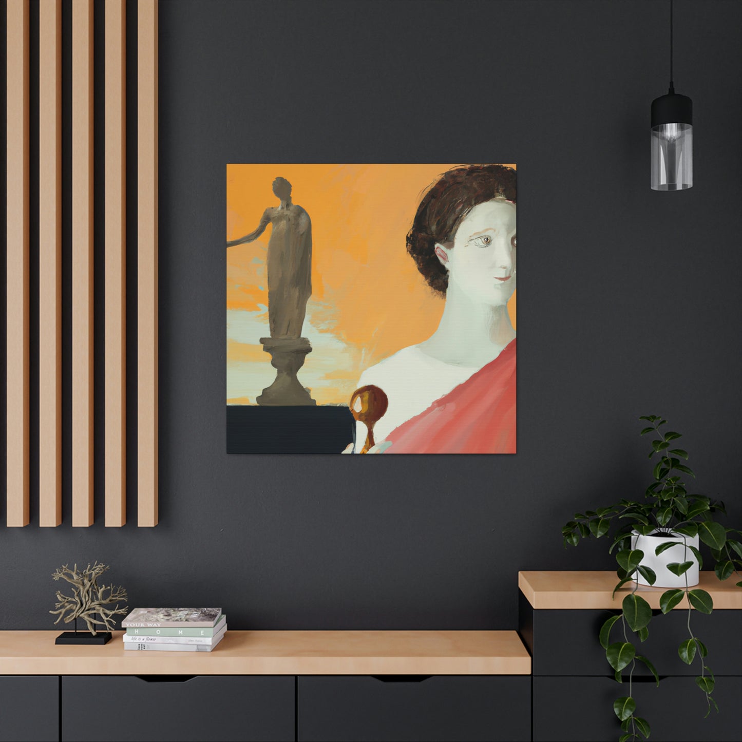 "Classic Meets Contemporary: A Fusion of Greek Art and My Own Style" - Canvas