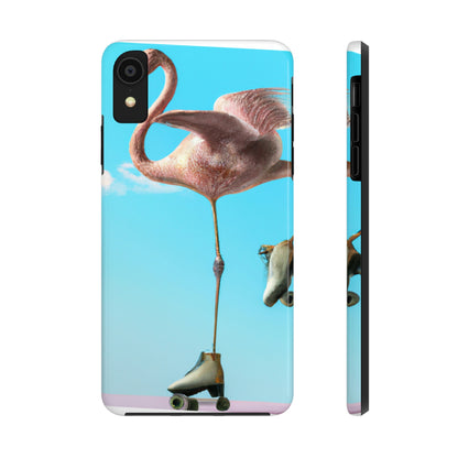 "Flamingo Skates!" - The Alien Tough Phone Cases