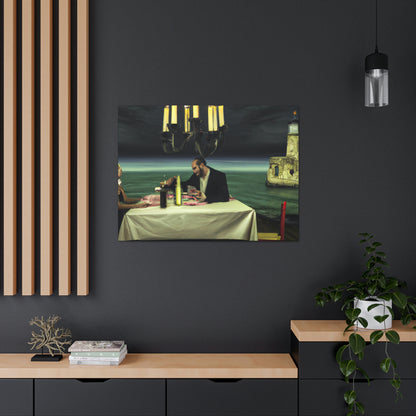 "A Beacon of Romance: An Intimate Candlelit Dinner in a Forgotten Lighthouse" - The Alien Canva