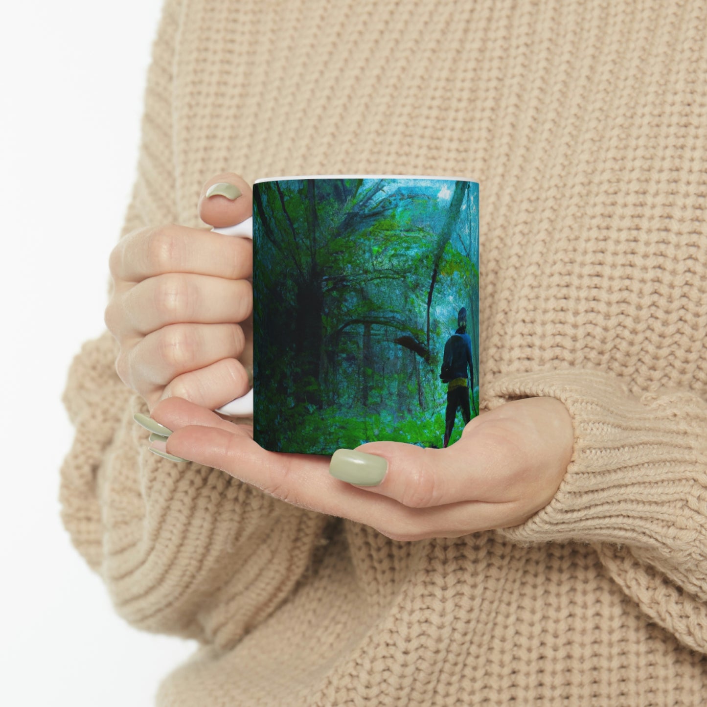 "Lost in the Unknown". - The Alien Ceramic Mug 11 oz