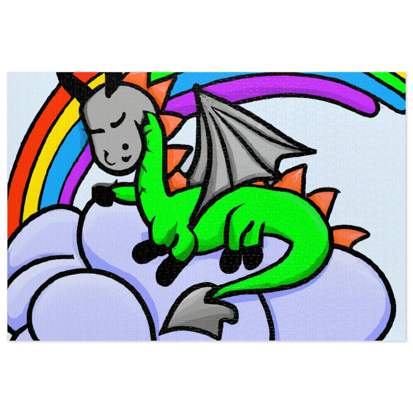 "A Dreamy Dragon's Nap" - The Alien Jigsaw Puzzle