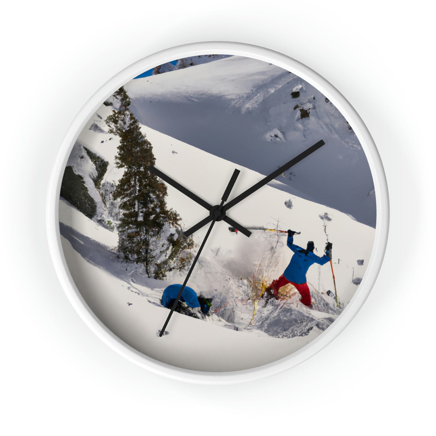 "Avalanche Avalanche: A Spontaneous Ski Trip Gone Wrong" - The Alien Wall Clock