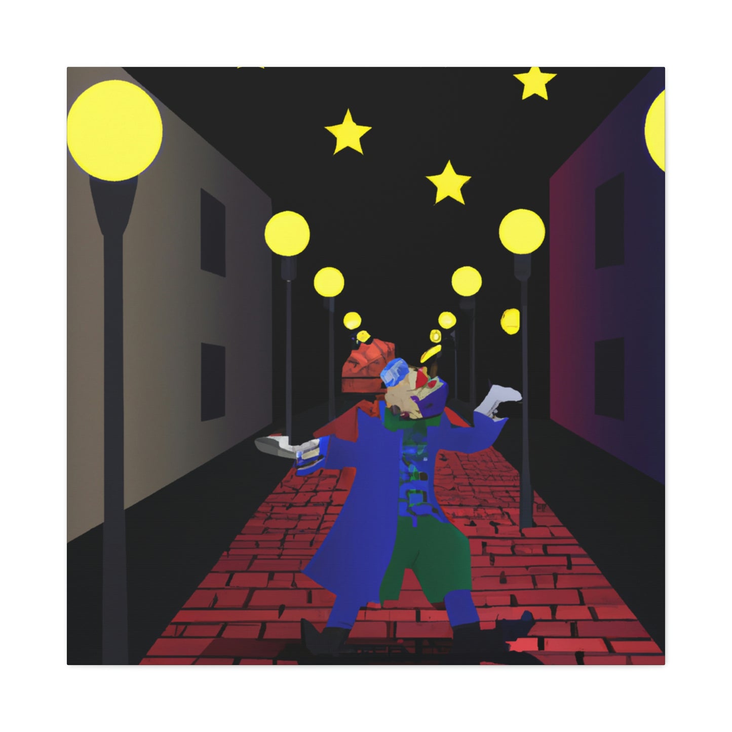 "Alley Star Juggler" - The Alien Canva