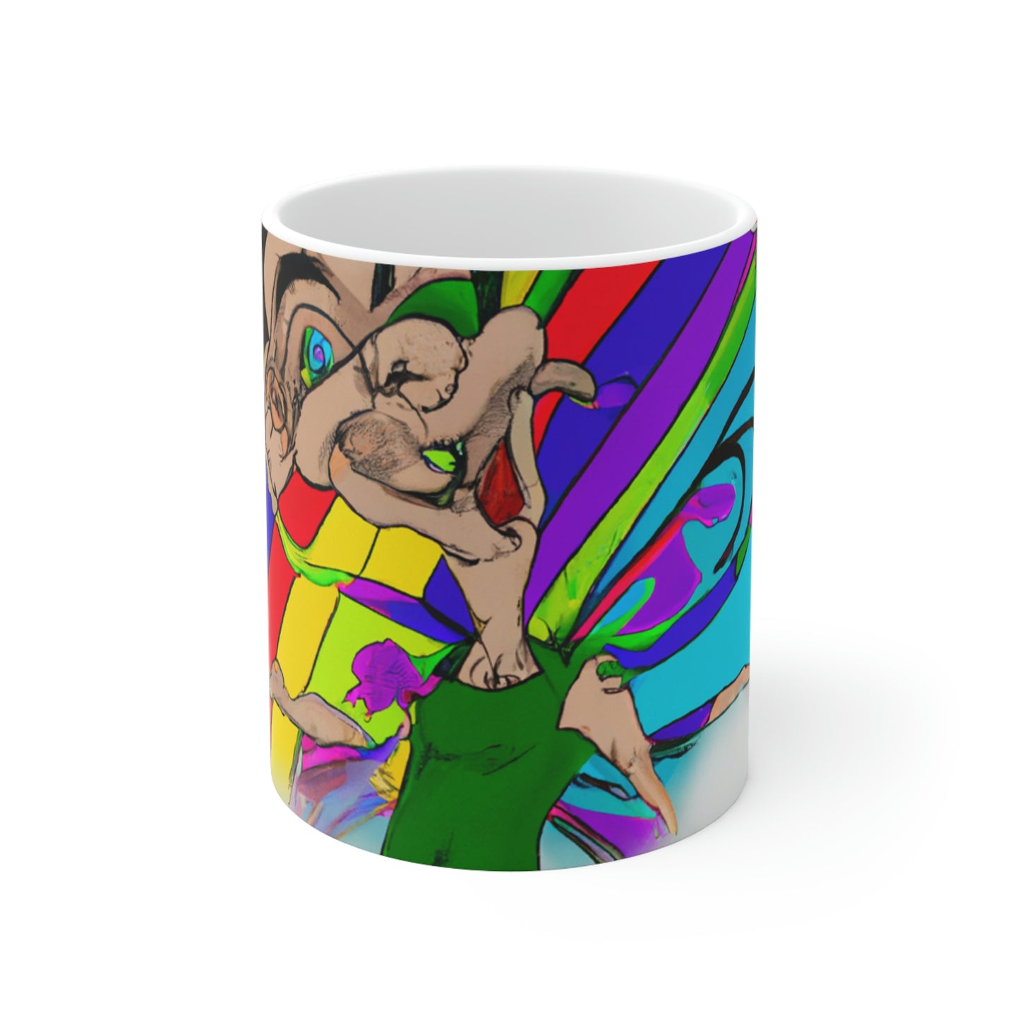 Rainbow Mischief Fairy - The Alien Ceramic Mug 11 oz