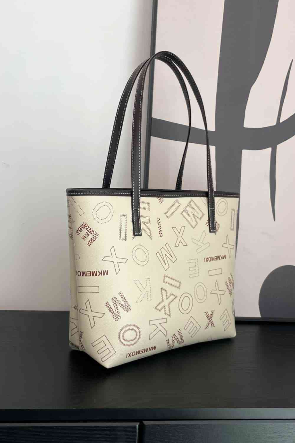 Bolso tote de cuero de PU estampado