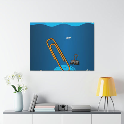 "A Paperclip Against the Tide: Escaping a Sinking Submarine" - The Alien Canva