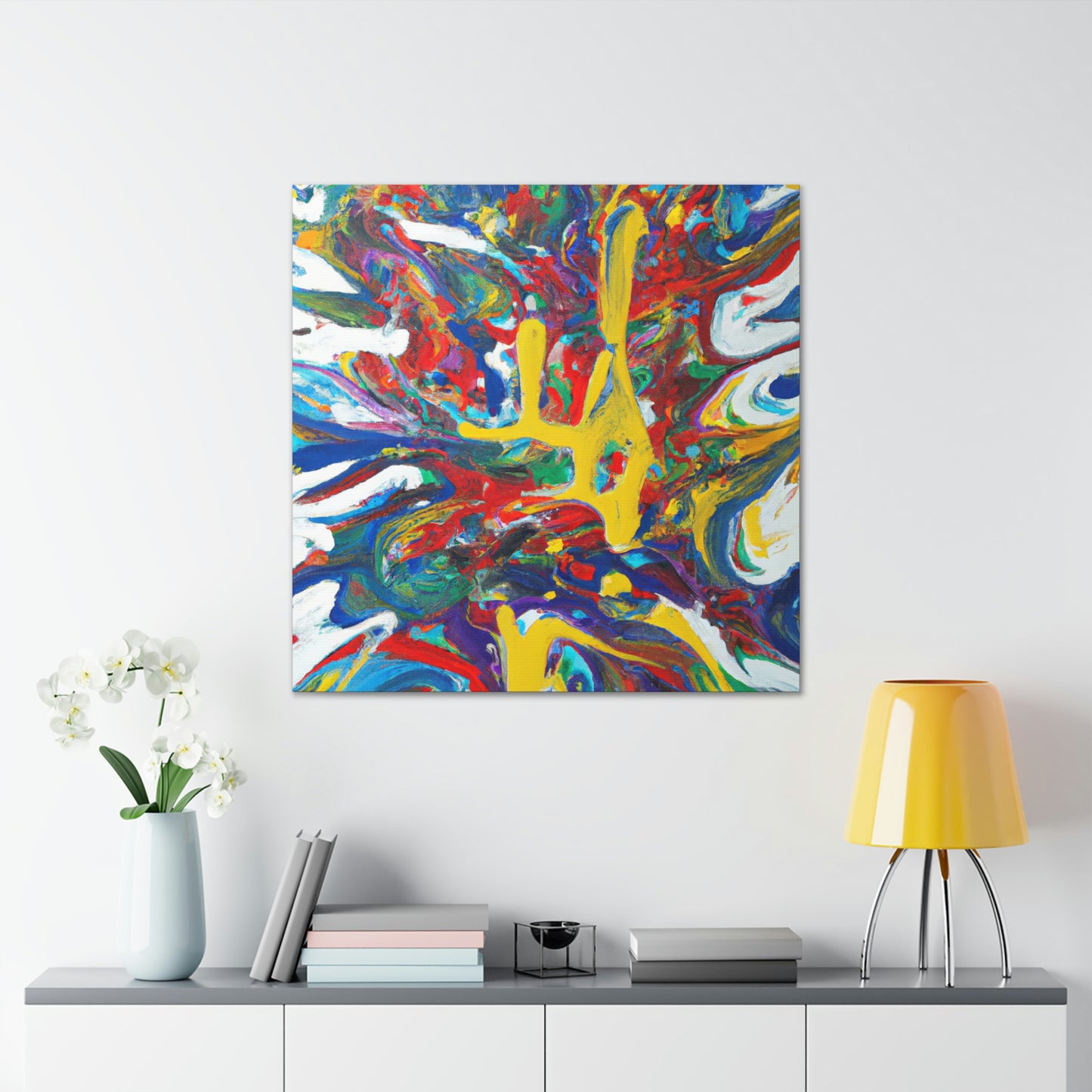 Synesthetic Symphony: An Abstract Painting - The Alien Canva.