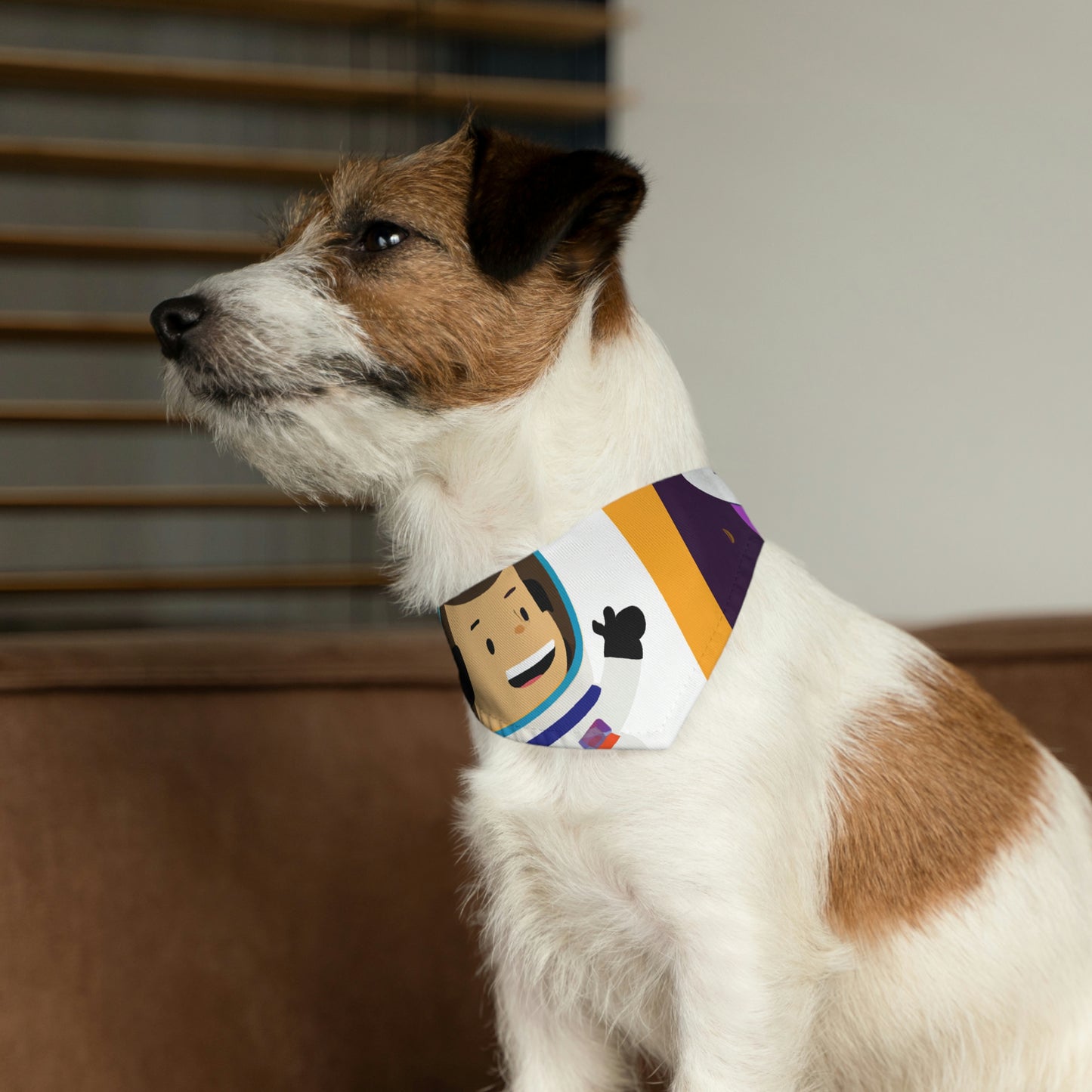 "Un viaje de sonrisas celestiales" - El collar de bandana para mascota alienígena