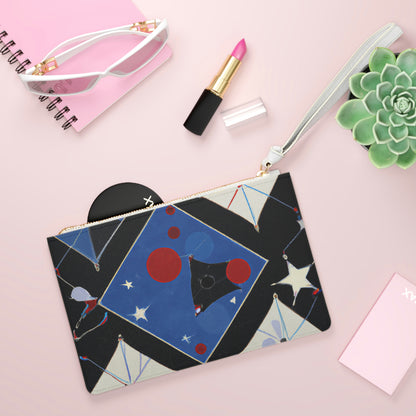 "Kites Illuminating the Starry Sky" - Die Alien Clutch Bag