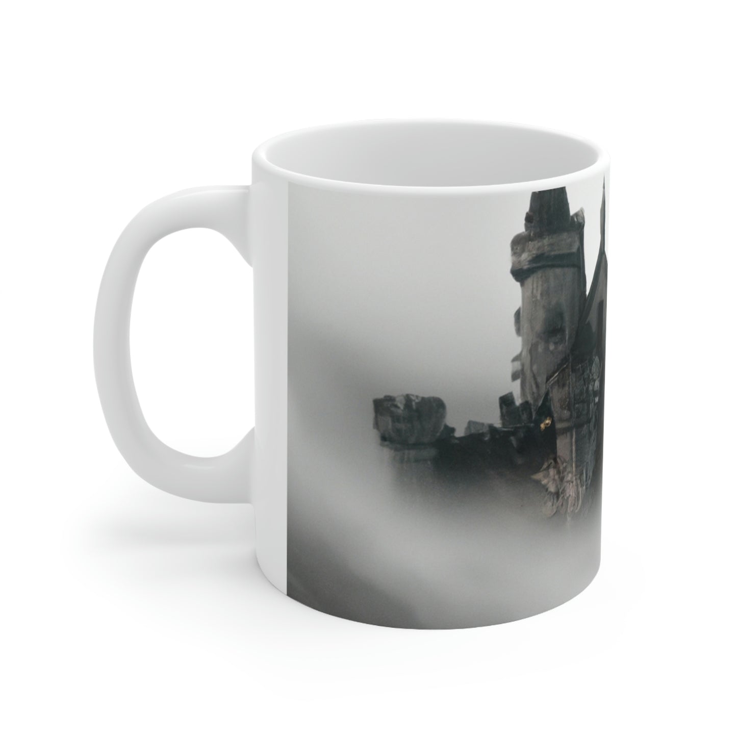 "Ciudadela fantasmal de la niebla" - Taza de cerámica The Alien 11 oz