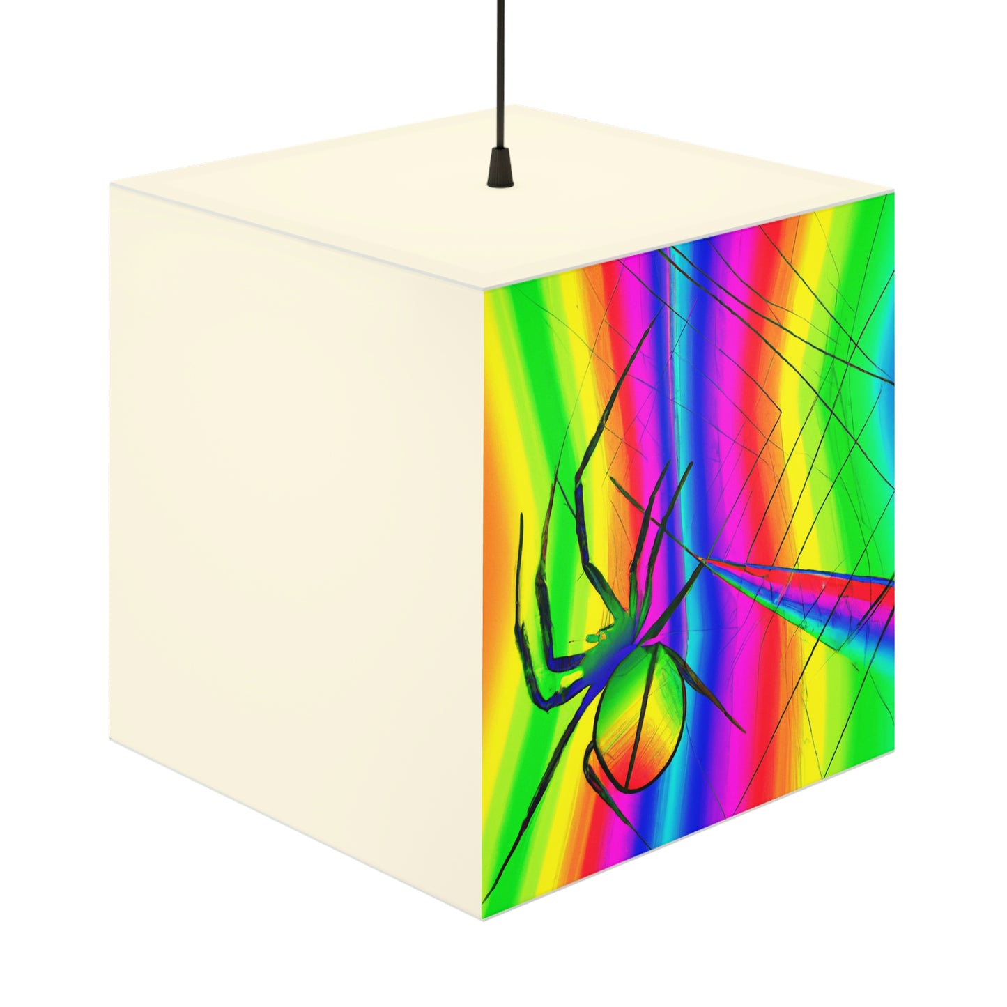 "A Spinnerette's Prismatic Web" - Die Alien Light Cube Lampe