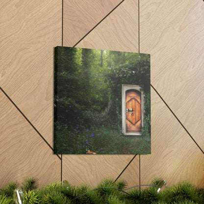 La puerta mágica en el bosque - The Alien Canva