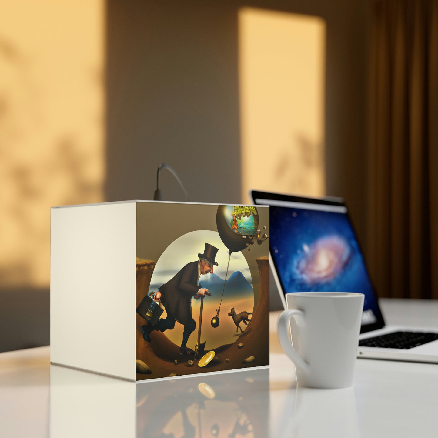 "A Race for Riches: The Challenge of a Lifetime for an Adventuring Elder" - The Alien Light Cube Lamp