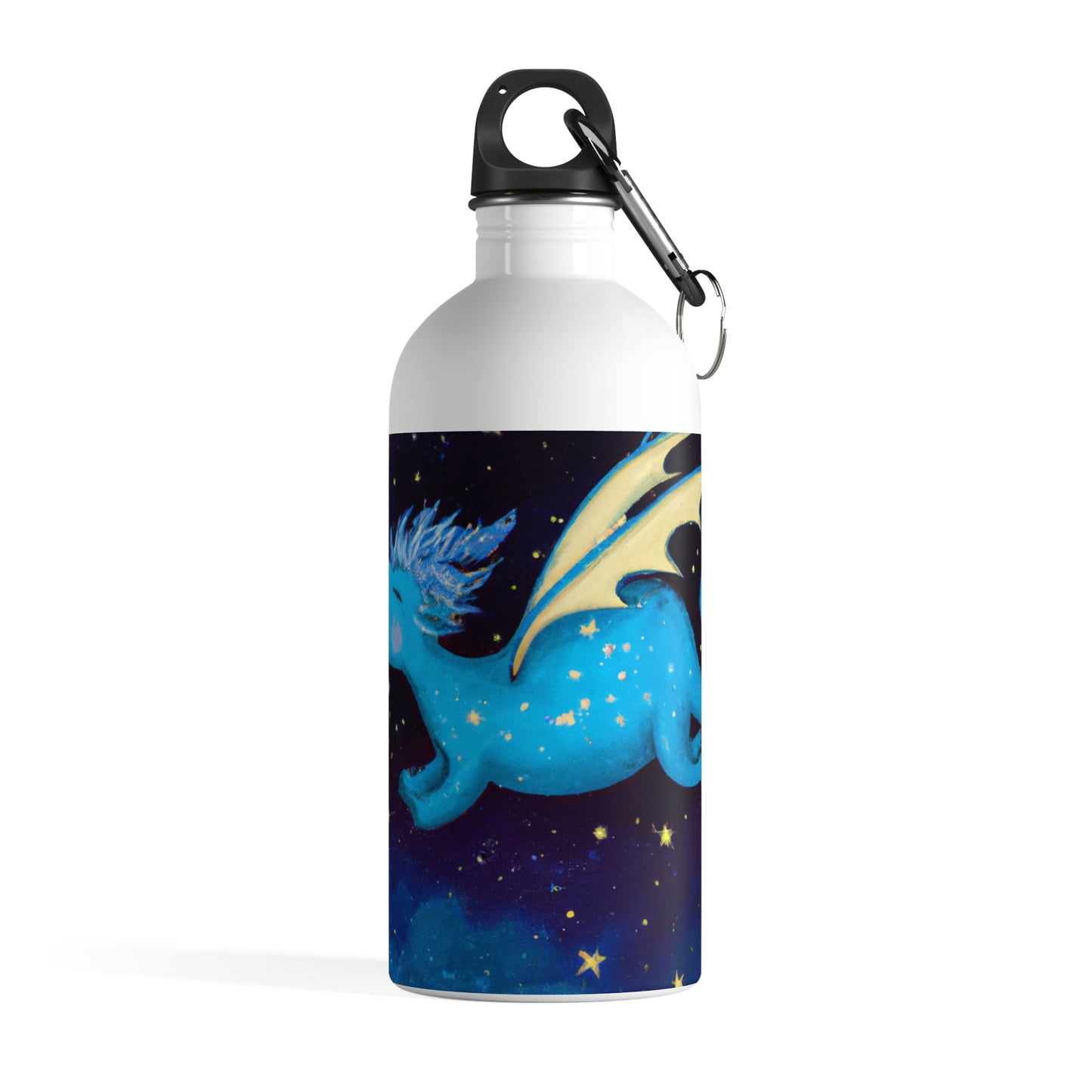 "Drifting Among the Stars: The Story of a Baby Dragon" - Die Alien-Wasserflasche aus Edelstahl