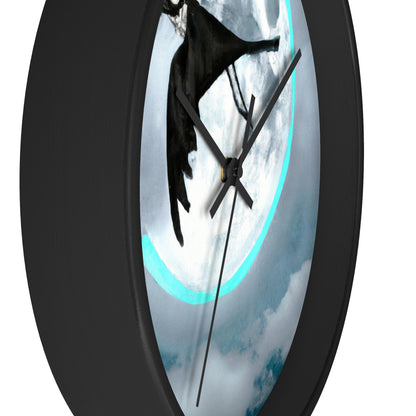 "Lunar Plunge" - The Alien Wall Clock