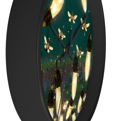 Twinkling Fireflies in the Evening Sky - The Alien Wall Clock