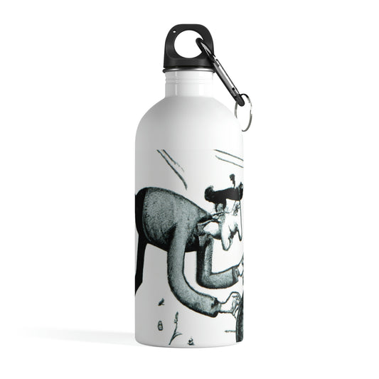 "Chronological Conquests: Taming the Wild Clock" - The Alien Stainless Steel Water Bottle