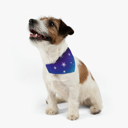 "A Celestial Garden of Color" - The Alien Pet Bandana Collar