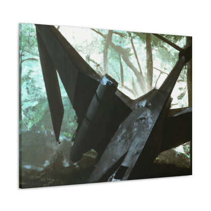 "Lost Amongst the Trees: A Tale of a Crashed Spaceship" - The Alien Canva