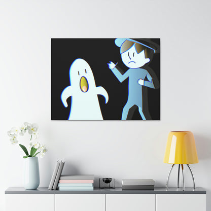 "The Odd Couple: A Shy Night Watchman and a Loud Ghost" - The Alien Canva