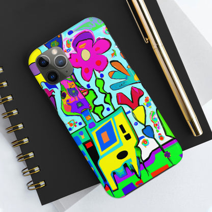 "A Mystical Garden of Rainbow Petals" - The Alien Tough Phone Cases