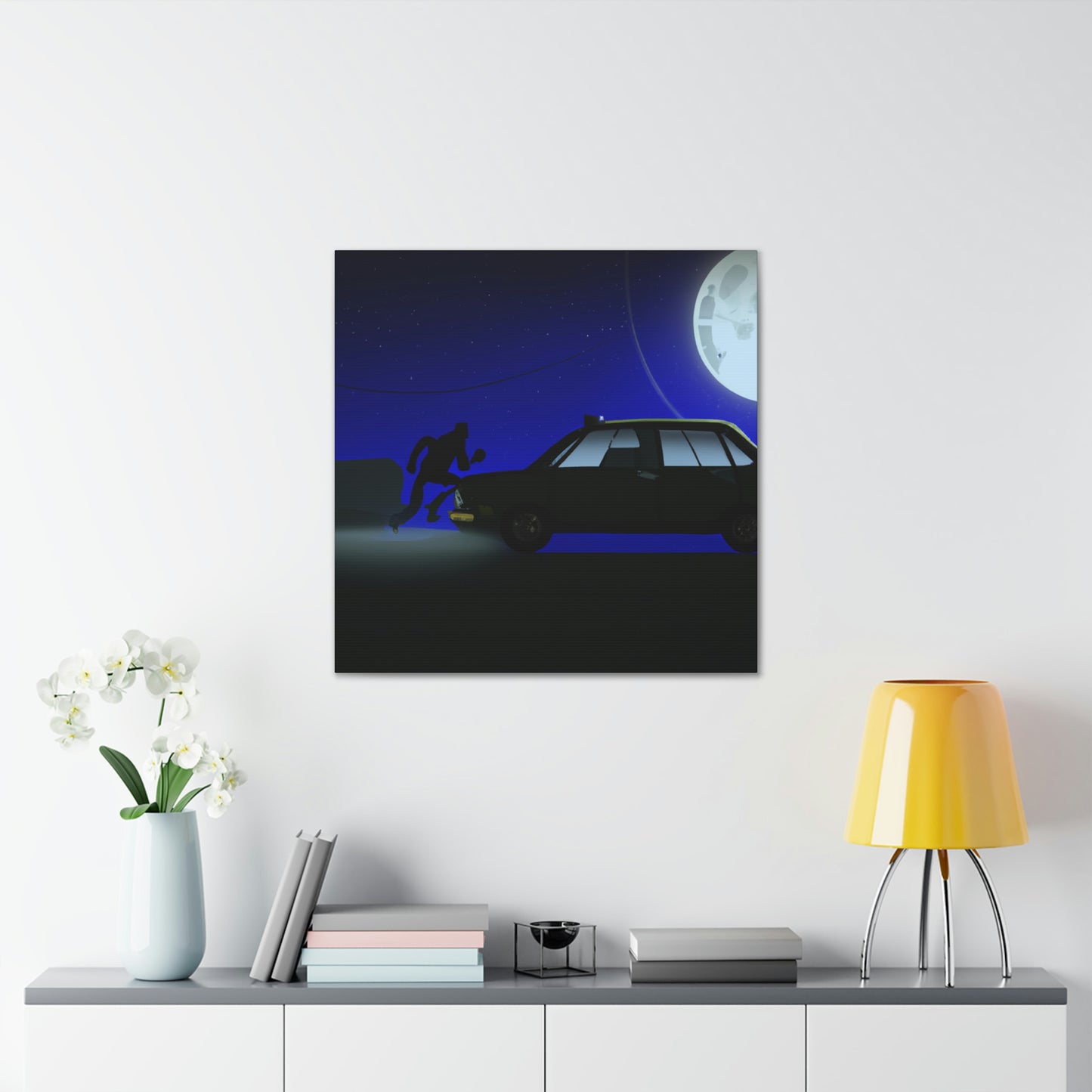 "Die Kunst des Moonlight Joyriding" - The Alien Canva