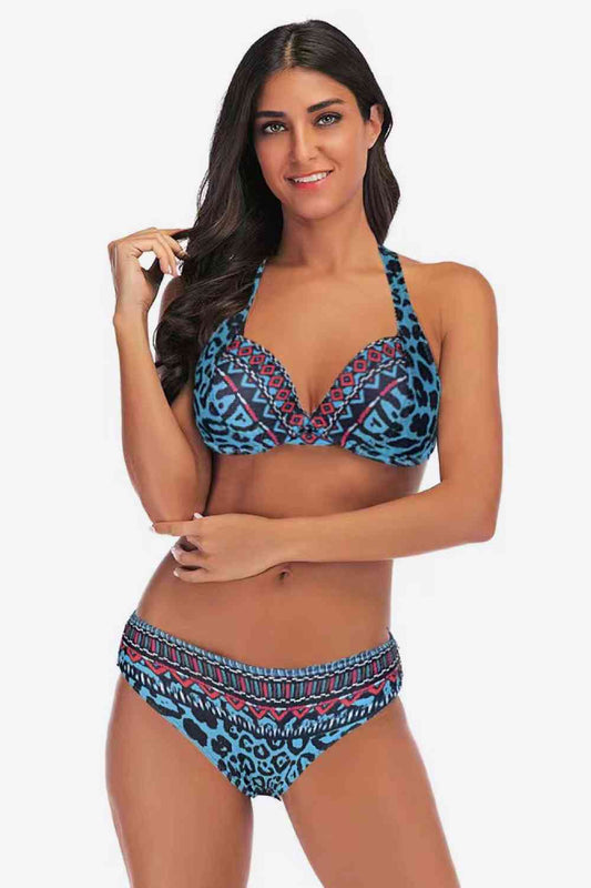 Conjunto de bikini de leopardo