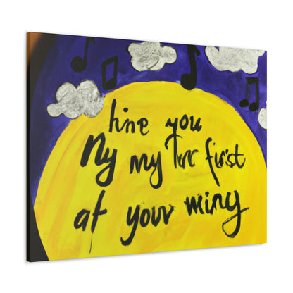 "Canvassing My Melody: A Song Inspired Painting" - Canvas