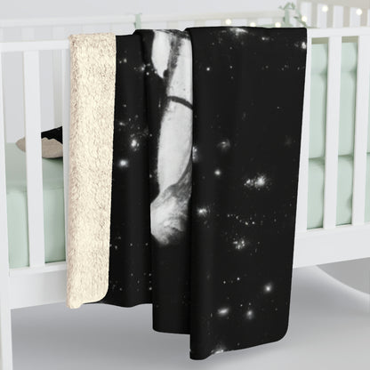 "A Celestial Sea Dance" - The Alien Sherpa Fleece Blanket